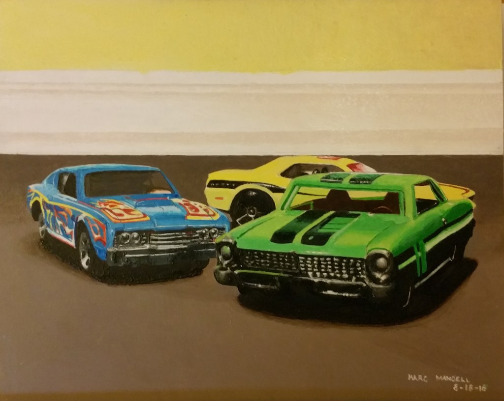 Car Show, Acrylic, 10in x 8in