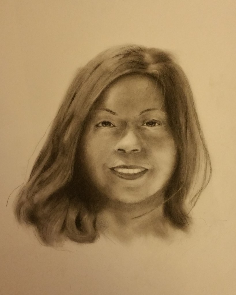 Chombi, Charcoal and Pencil, 11in x 14in