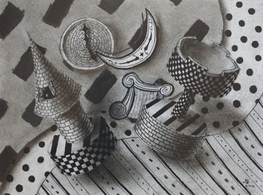 Dreams and Reasons, Charcoal, 14in x 11in