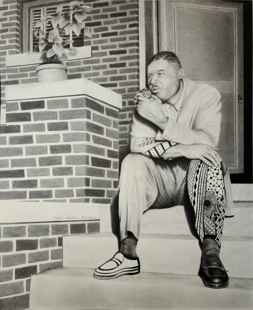 Molecule, Pencil and Charcoal, 14in x 17in