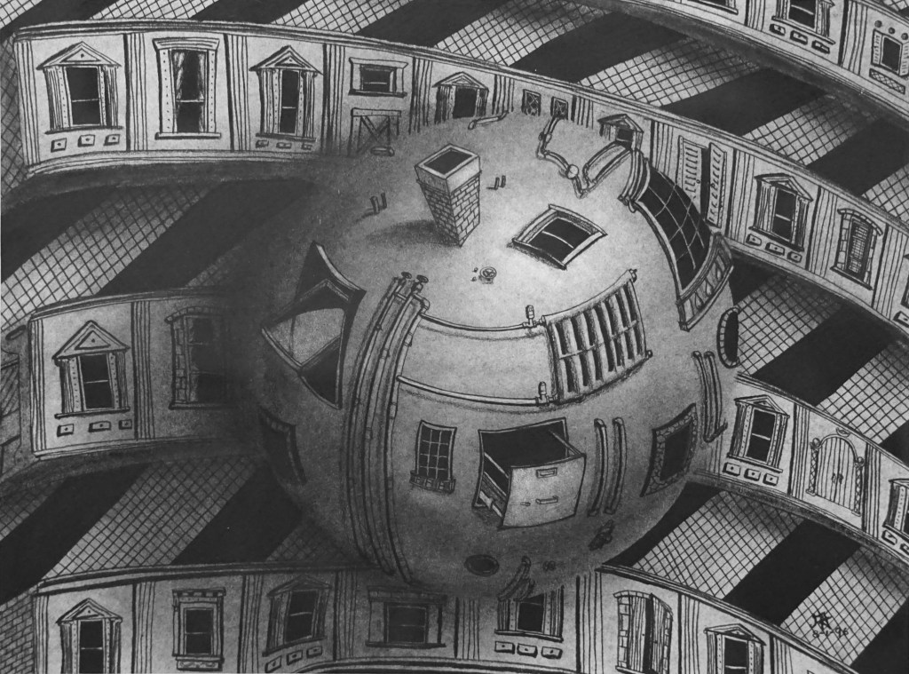 Urban Euphoria, Charcoal, 14in x 11in